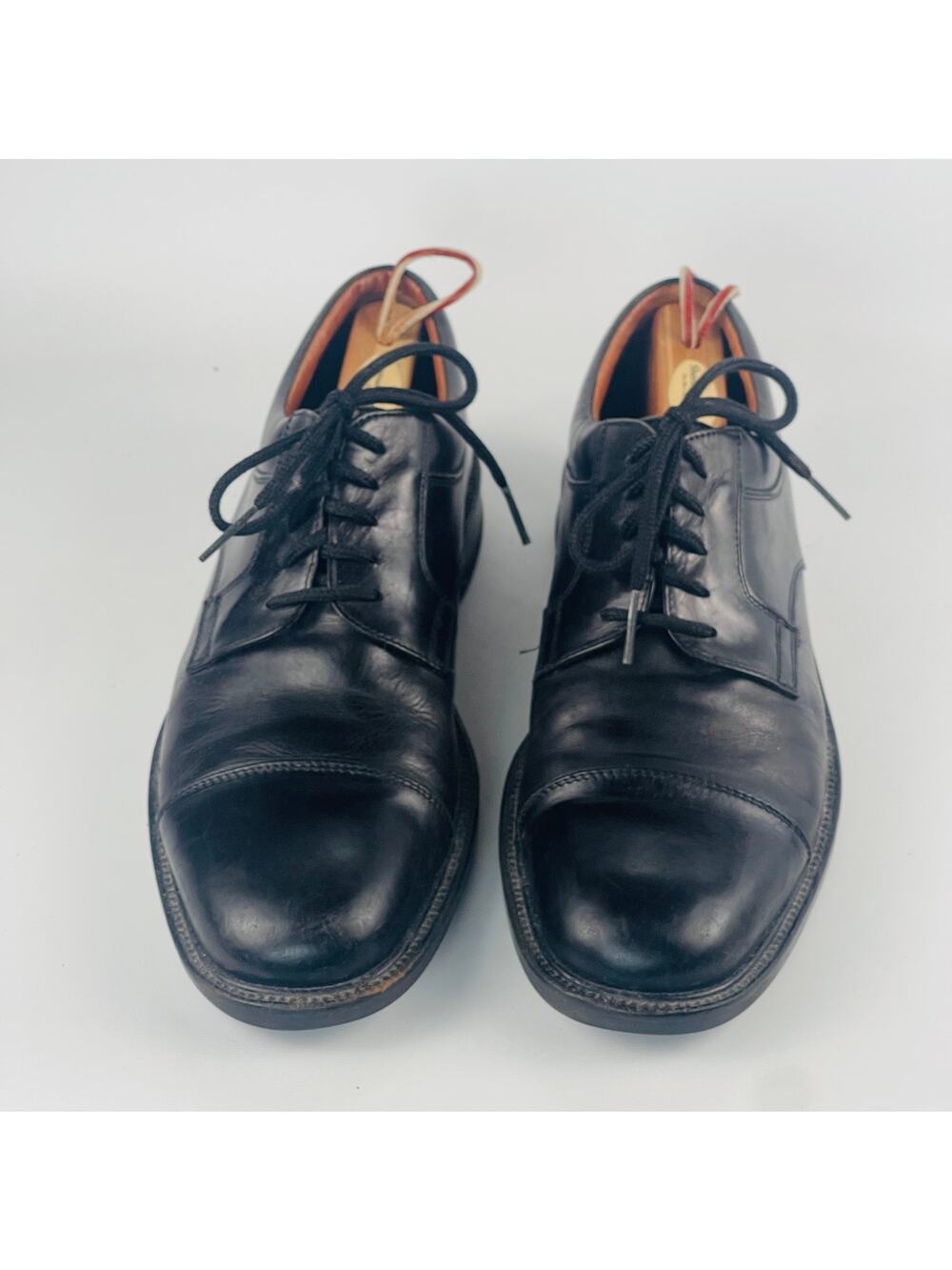 Johnston & Murphy Mayfield Black Men’s 11 Dress Shoes 20-1501 Made in Italy